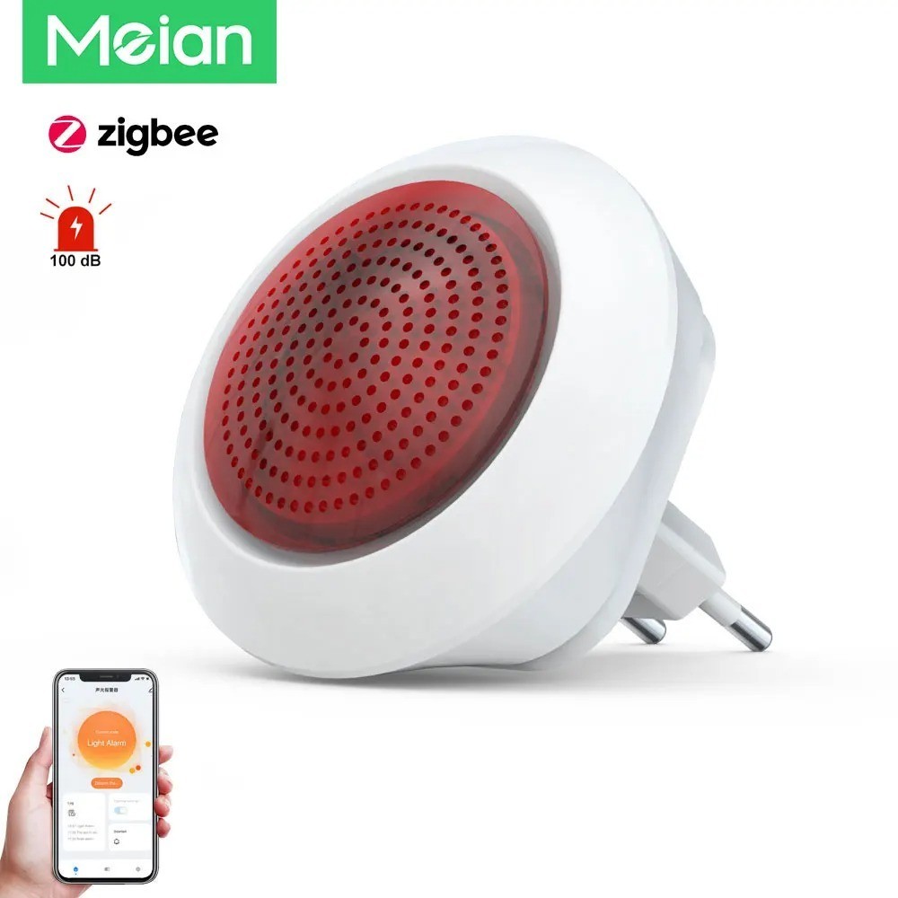 Meian Tuya 100dB Siren Alarm Wireless Sirena Alarma Linkage Security Protection