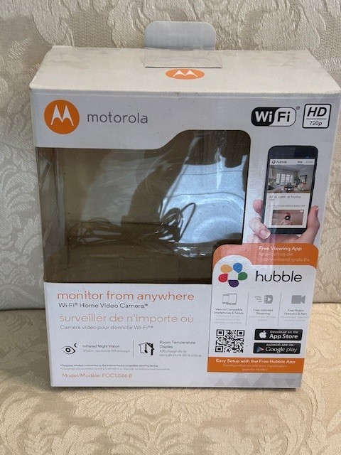 Motorola Hubble Focus66-B Wifi HD Home Monitoring Security Camera