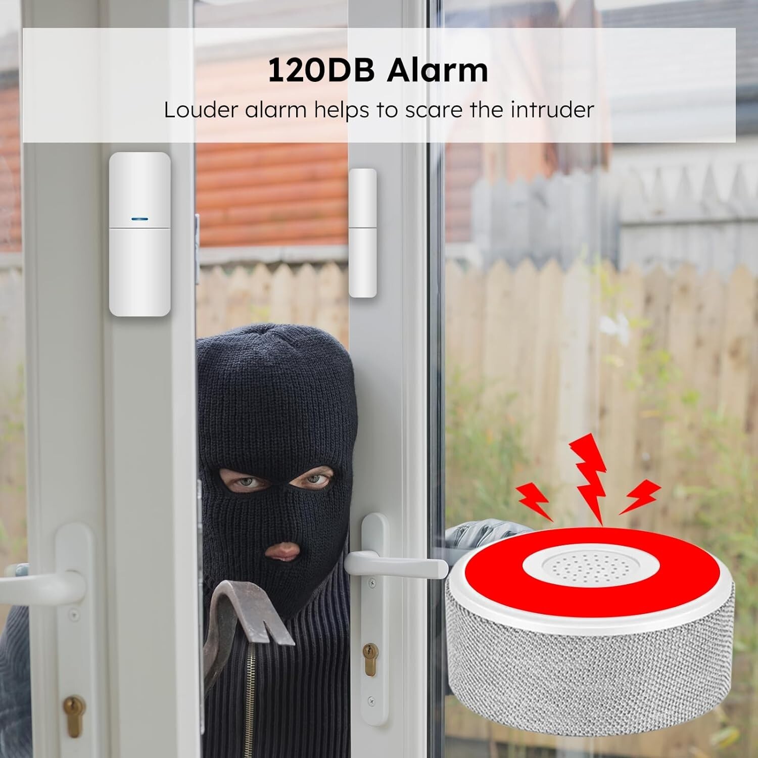 WiFi Door Alarm System, Wireless DIY Smart Home Security System, with Phone A…