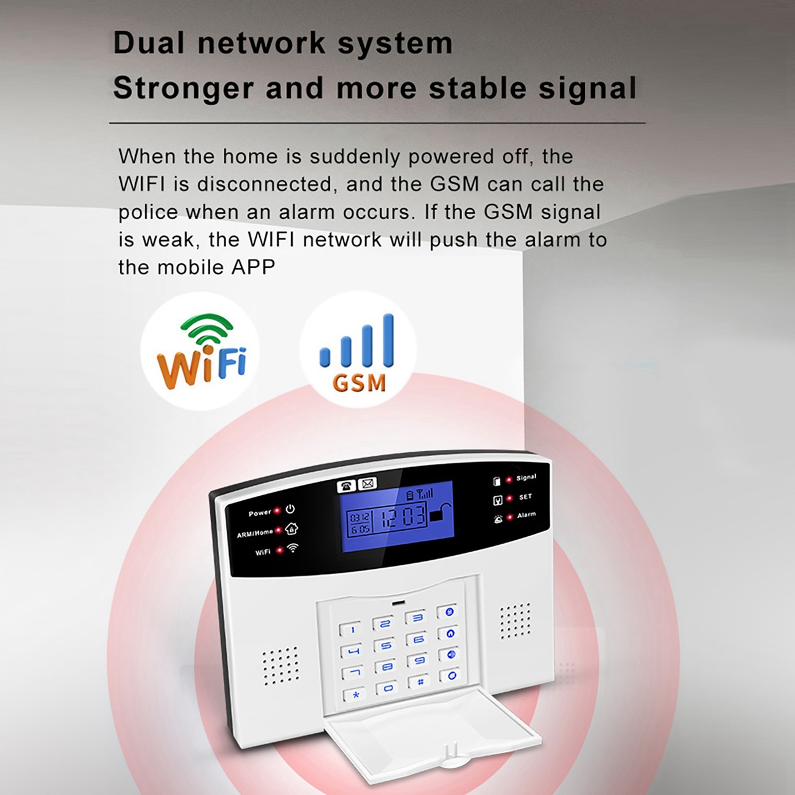 Security Alarm System Kit 8 Wireless Remote Controllers WiFi GSM Home Security