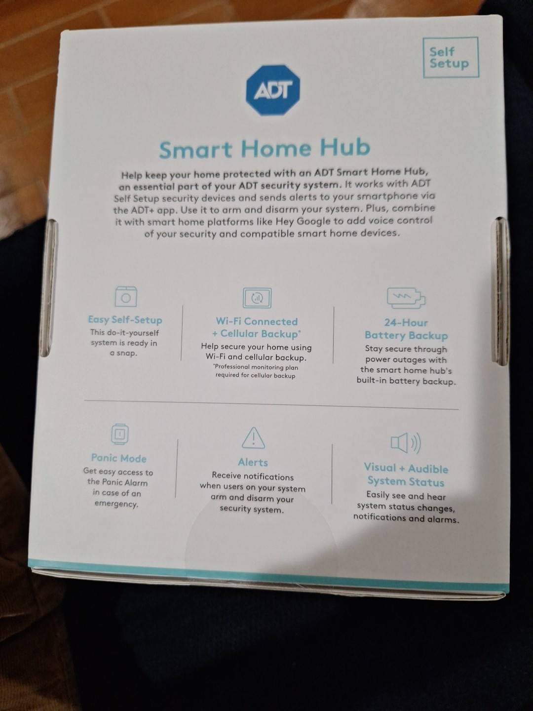 ADT Self Setup Smart Home Hub – White (S40LR1-01) New In Box