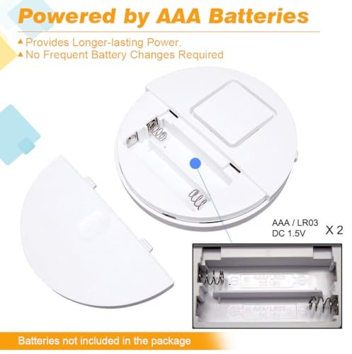 Window Alarm System 4-Pack – 120dB Vibration Sensor Security Alarms with LED Ind