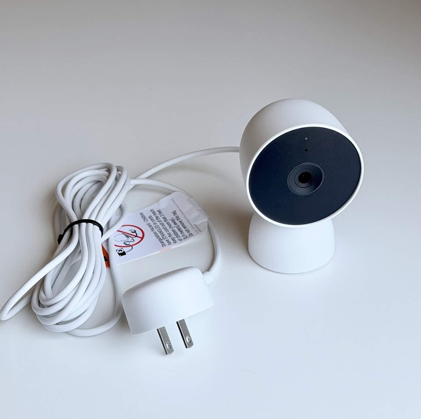 Google Nest Security Cam Indoor 1080p Wired GJQ9T (White Snow) 2nd Gen