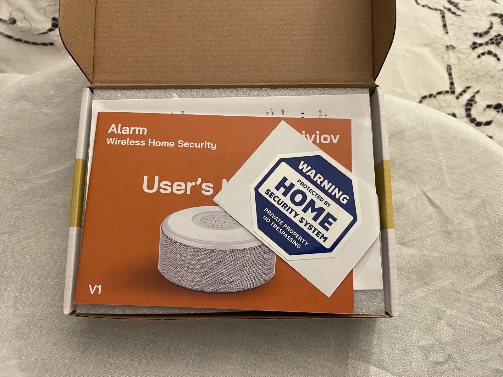 Tolviviov WiFi Door Alarm System, Wireless DIY Smart Home Security System