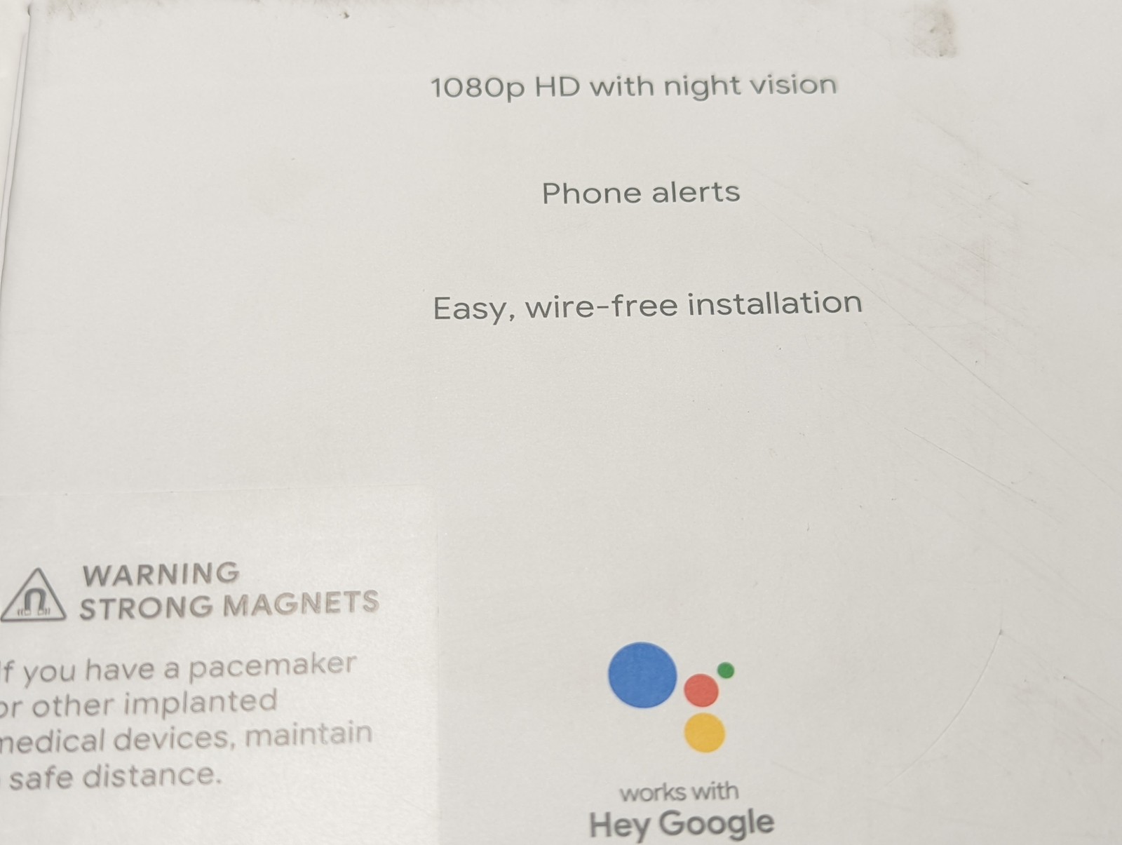 Google Nest Cam G3AL9 Indoor/Outdoor/battery 1pack (GA01317-US) NEW