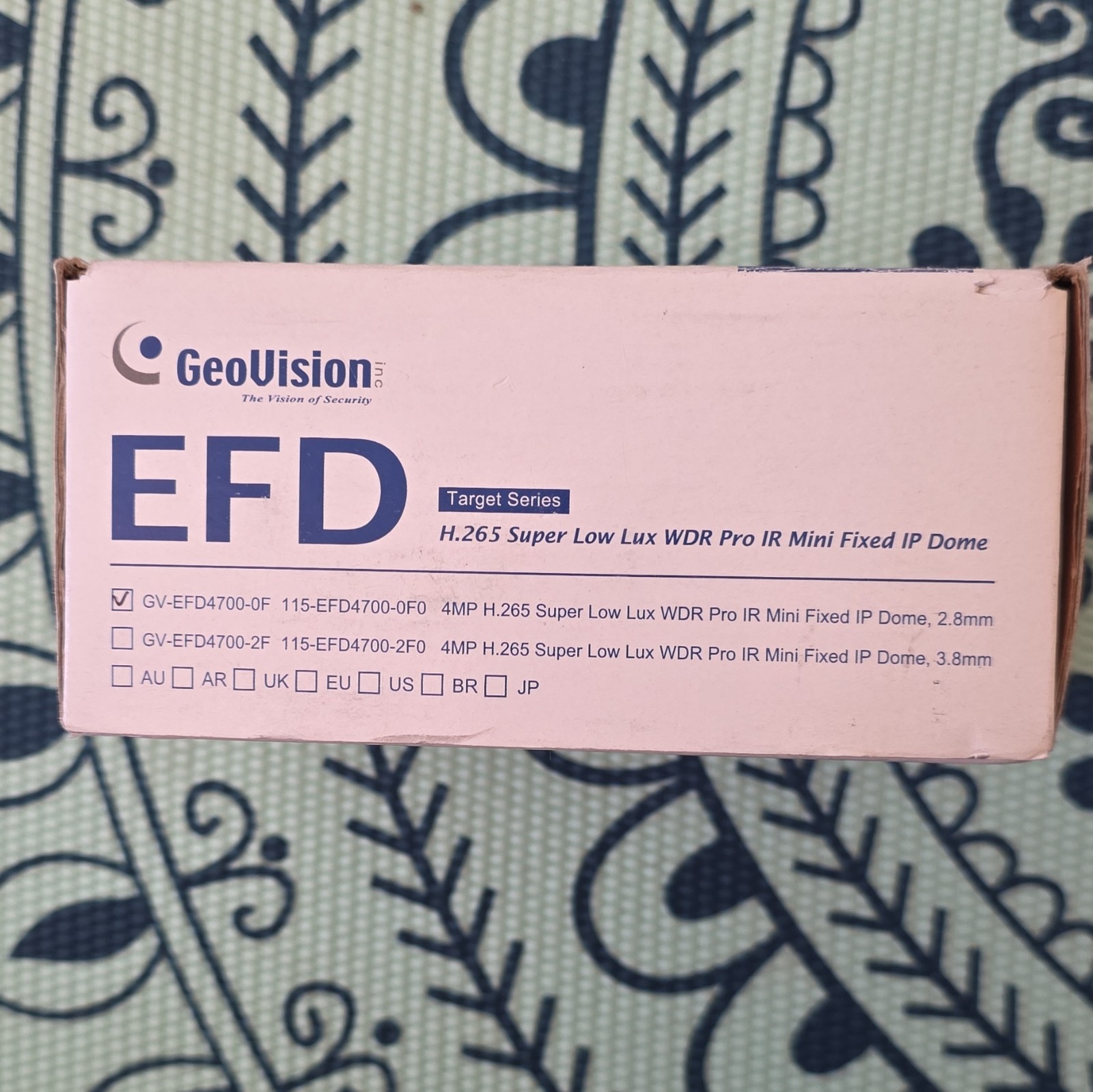 GeoVision GV-EFD4700-0F 4MP Mini Fixed IP Dome PoE Camera Super Low Lux WDR IR