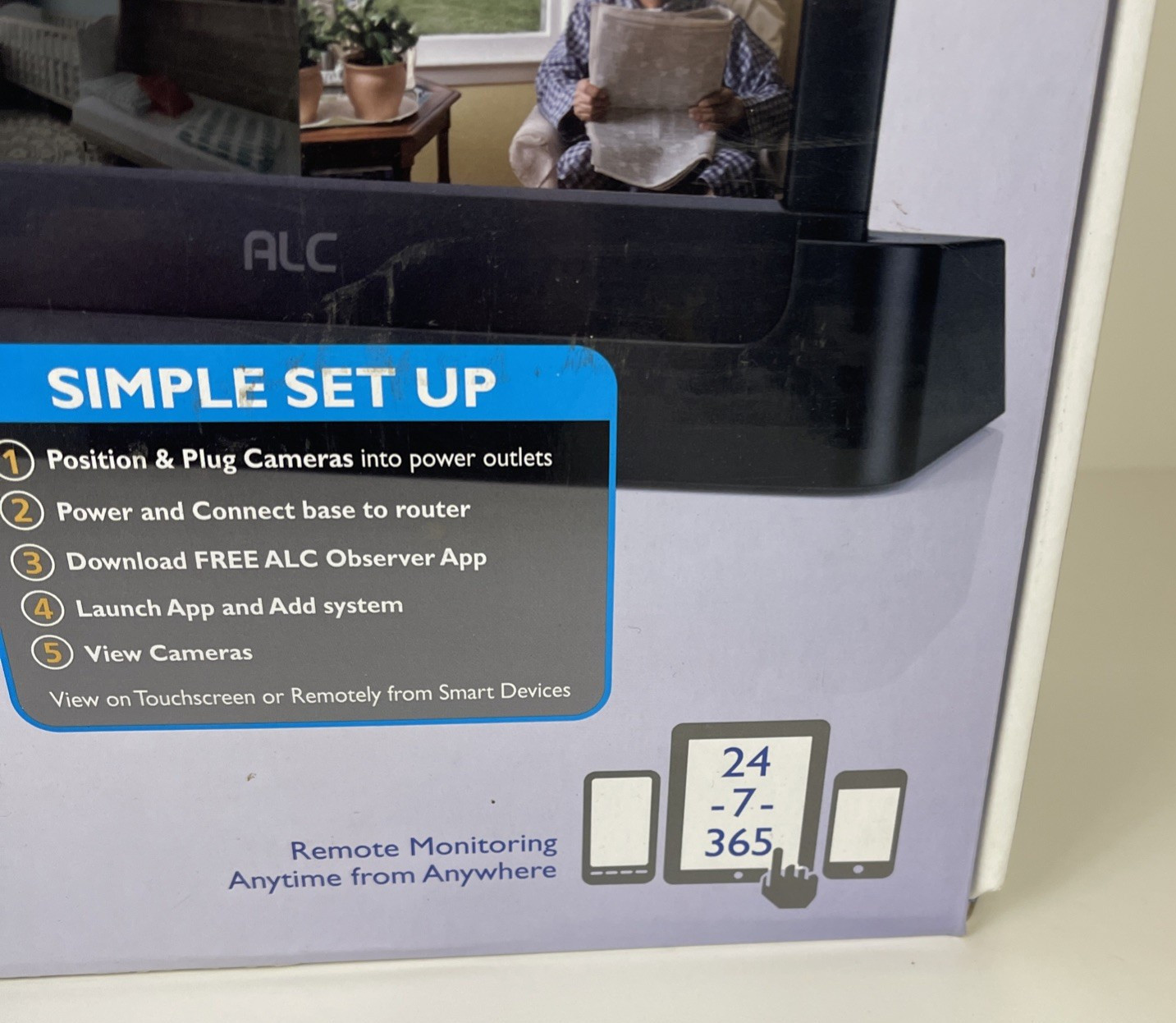 ALC Smart Home Security Camera System Kit With 7” Touch Screen Wireless AWS3266