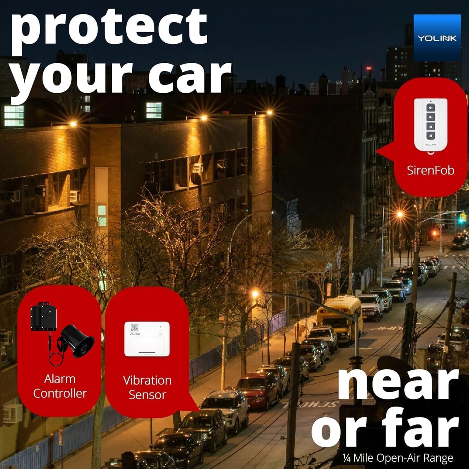New Best YoLink X3 Version Outdoor Alarm Controller, Ruggedized Battery-Powered