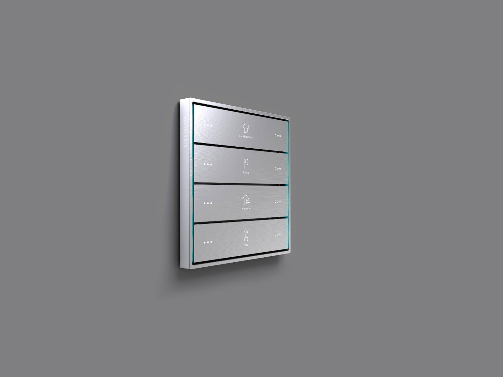 KNX KEYPAD 8 BUTTONS CITRON SQUARE OR RECTANGULAR LUXURY