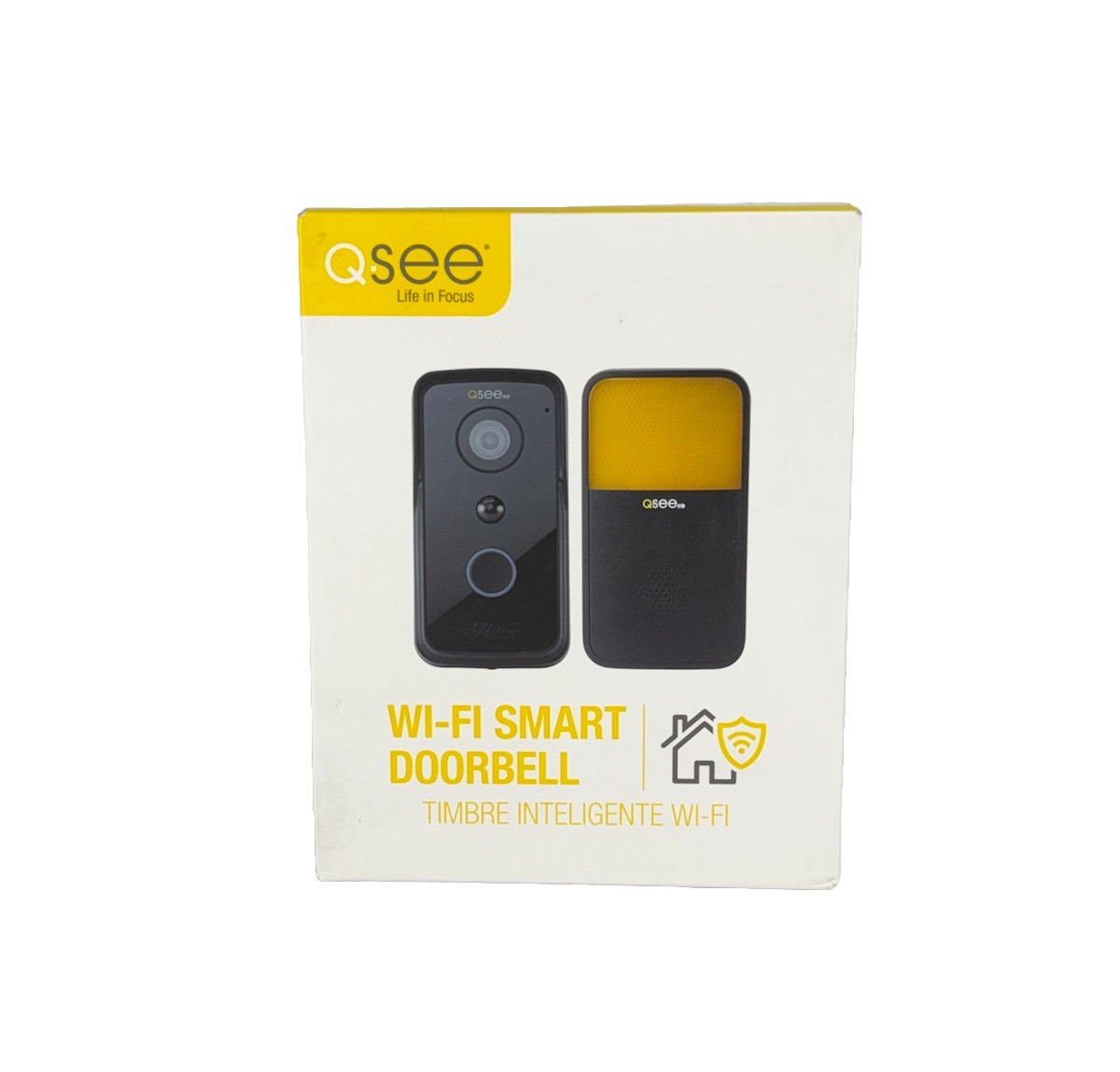 Q-see Wi-Fi Doorbell Camera & Chime – Black 720p (1280 x 720 ) – QCW1000BC