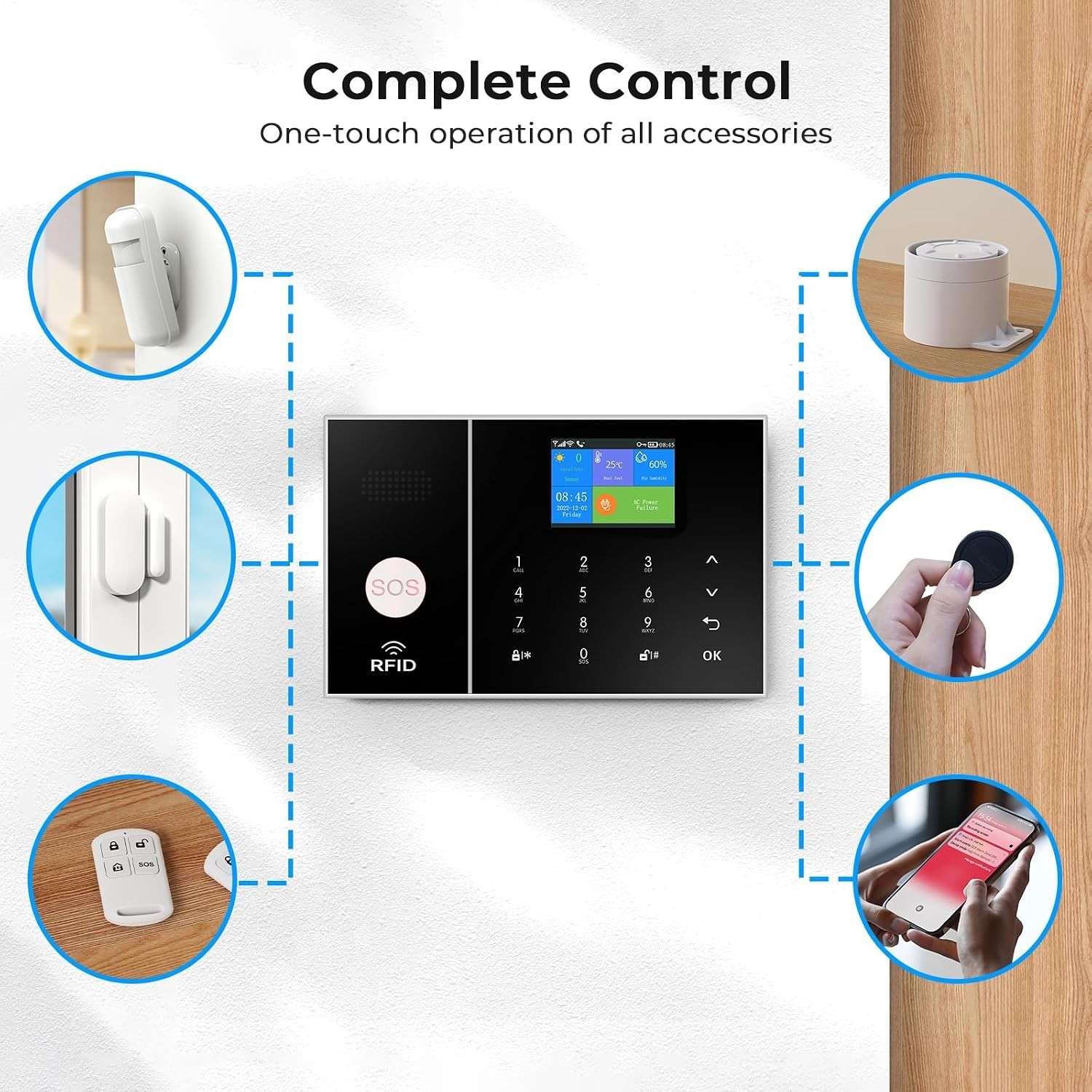 Expandable Security Alarm System: Connect Up to 100 Sensors for Total Safety