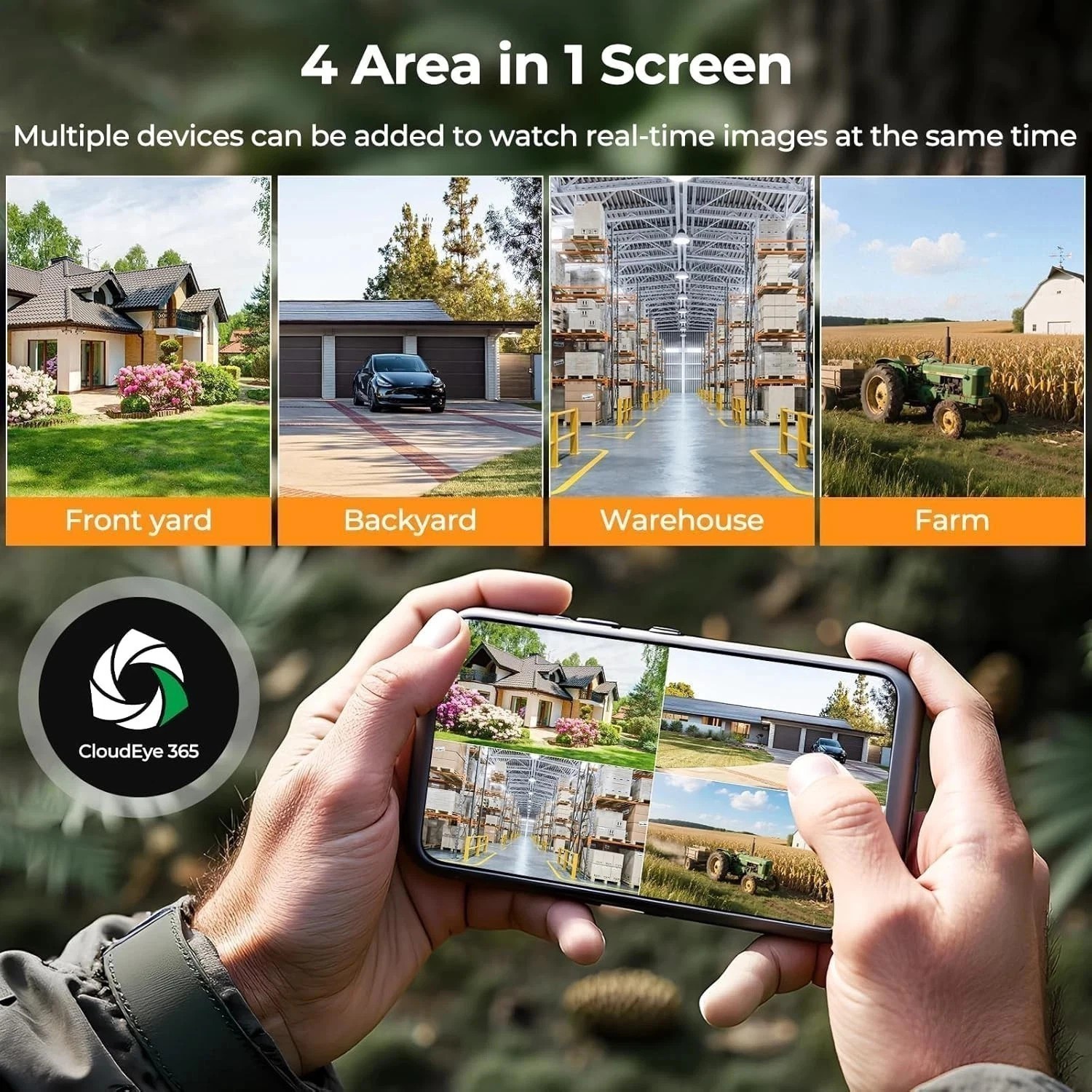 4G LTE Cellular Solar Security Camera Outdoor 2.5K Color Night Vision & SIM Card
