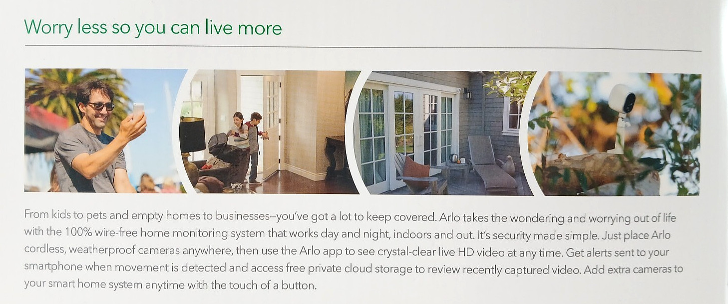 Netgear ARLO Wireless HD Smart Security System With (3) Cameras VMS3430 New!