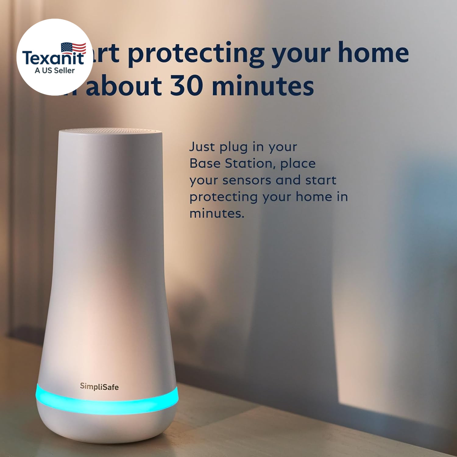 Simplisafe 12 Piece Wireless Home Security System W/Hd Camera – Optional 24/7 Pr