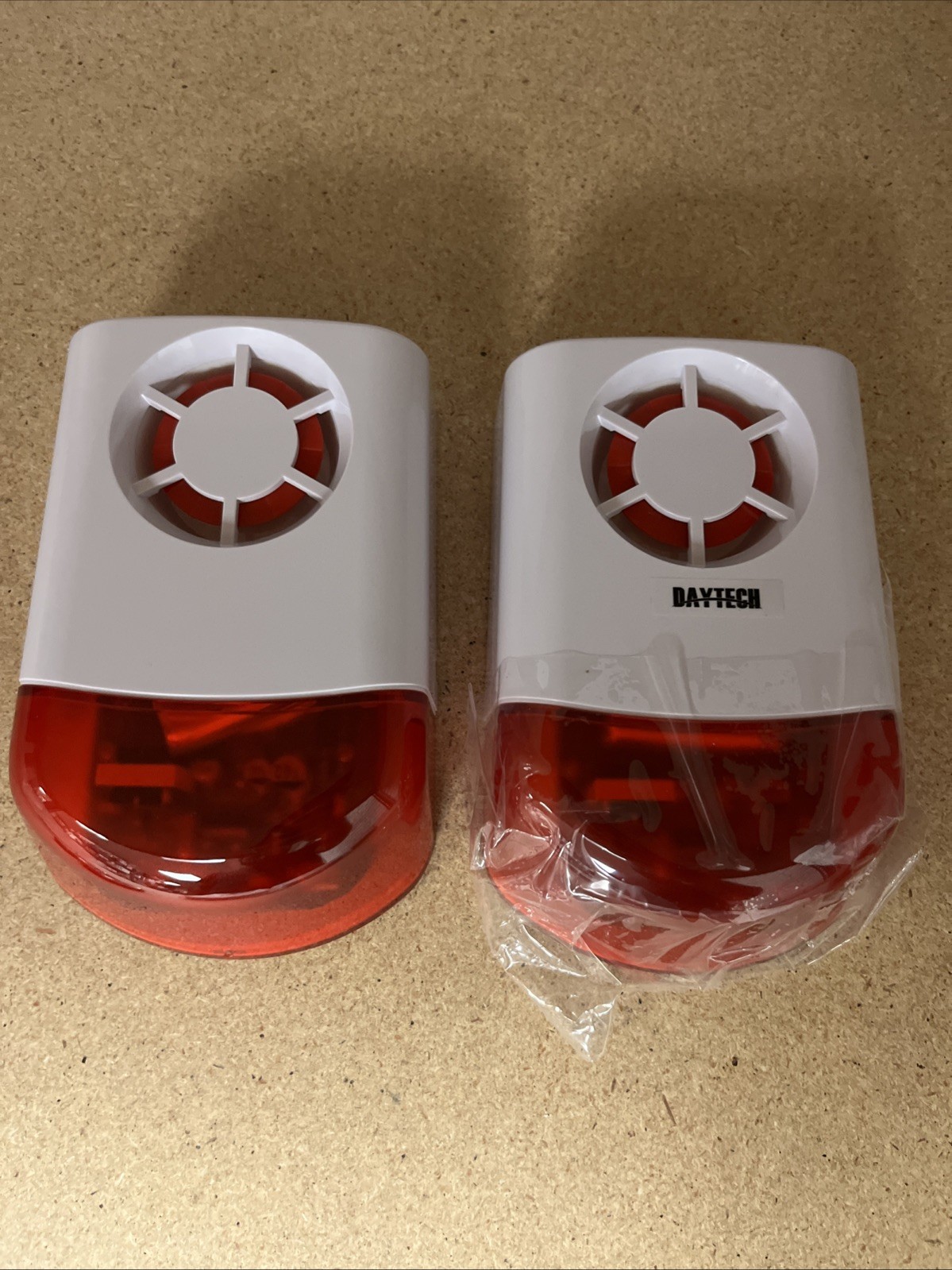Strobe Siren Alarm Home Caring Loud Outdoor SOS Alert System 2 Red Flashing