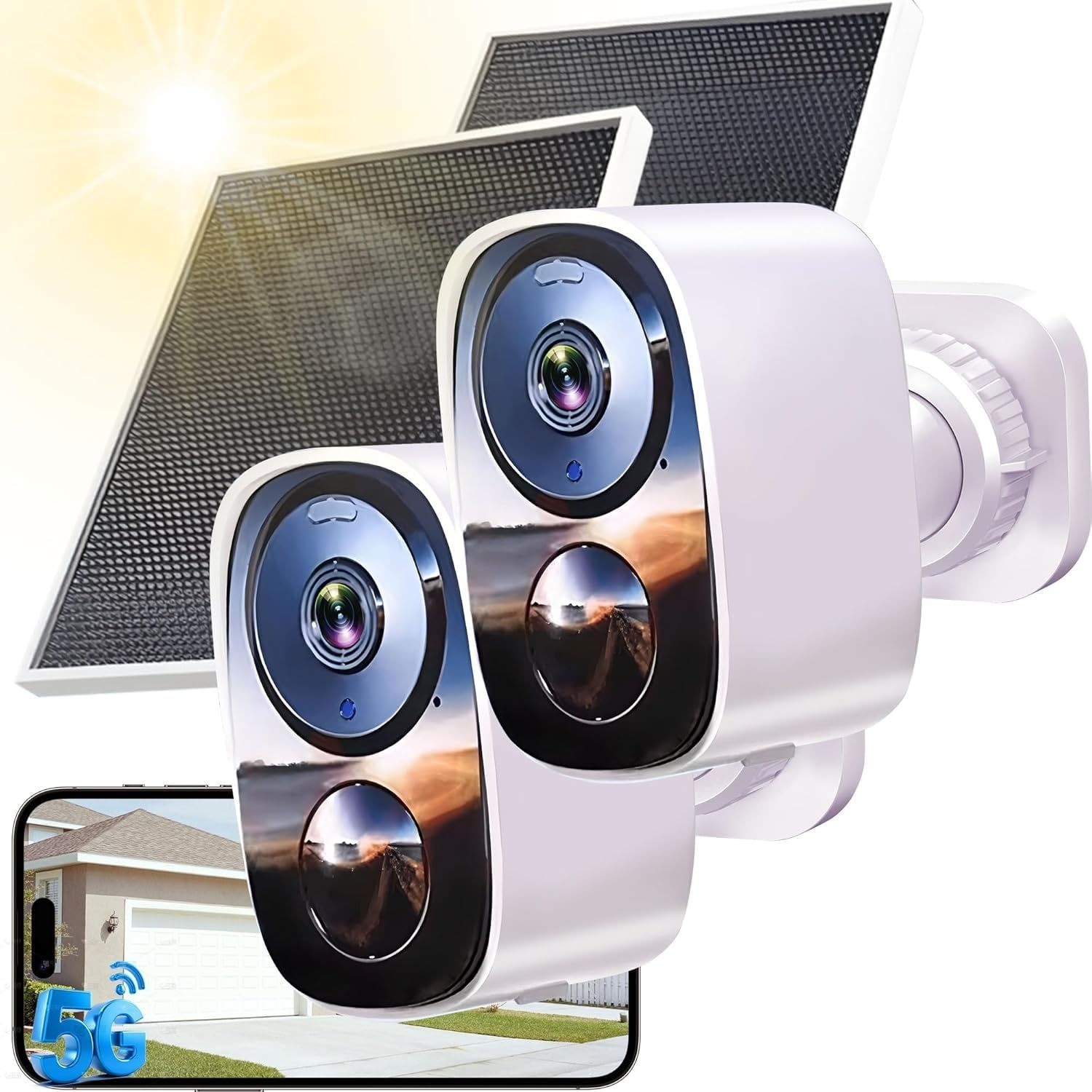 HITELLARCAM 2K Wireless Security Camera, Free Cloud Storage, AI Detection