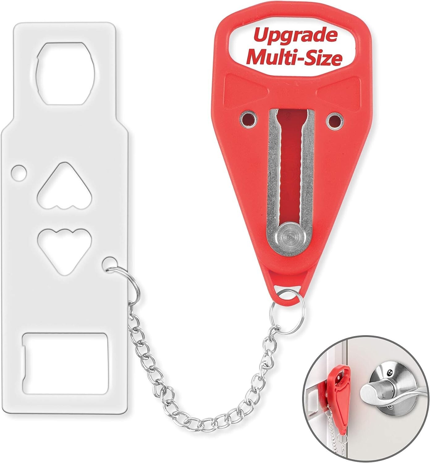 Wireless Travel Door Stop Alarm Portable Security Alert Wedge Stopper Hotel Bx22