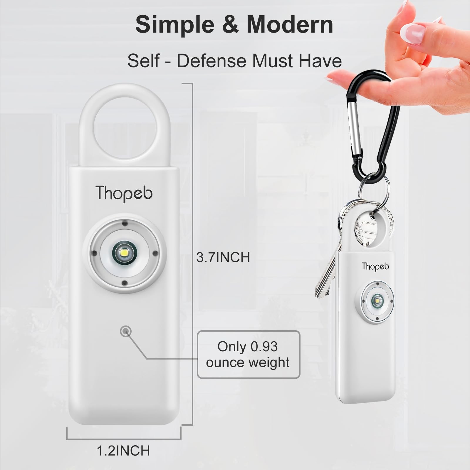 –The Original Personal Safety Alarm for – Elders & Keychain Siren – 135dB Lou…