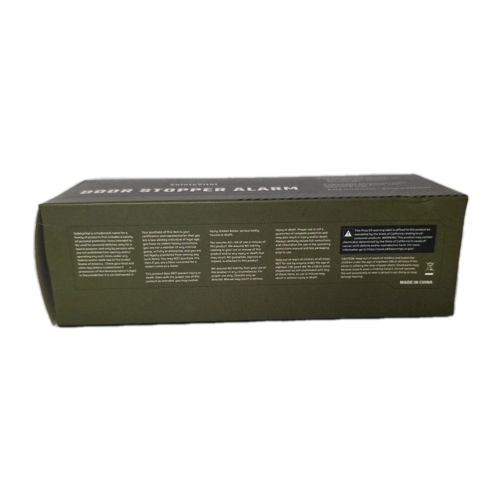 NEW SafetyVital Portable Wireless Security Door Stoppers w/ Alarm