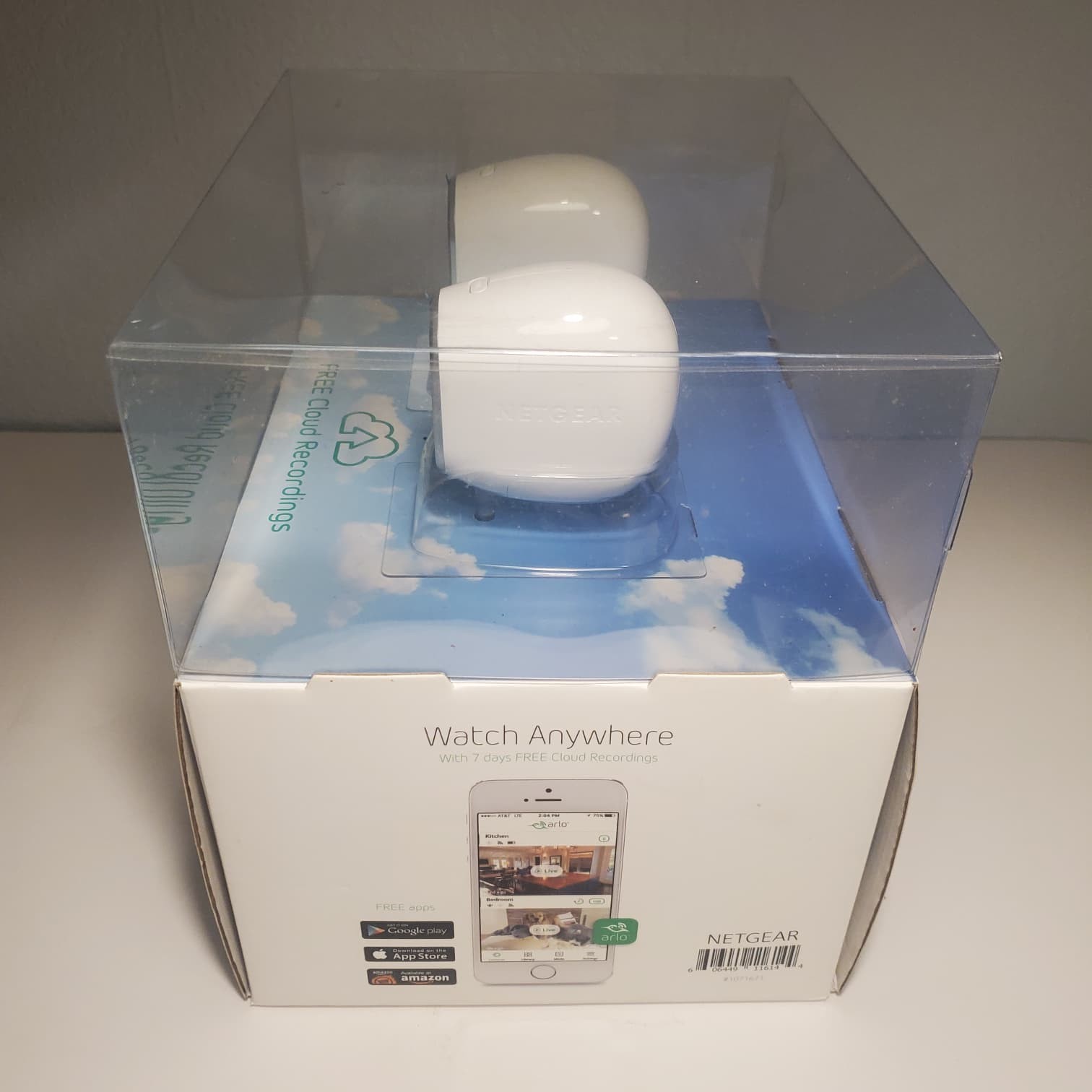 Arlo 2 Camera HD Security System by Netgear, 100% Wire Free, Factory Sealed