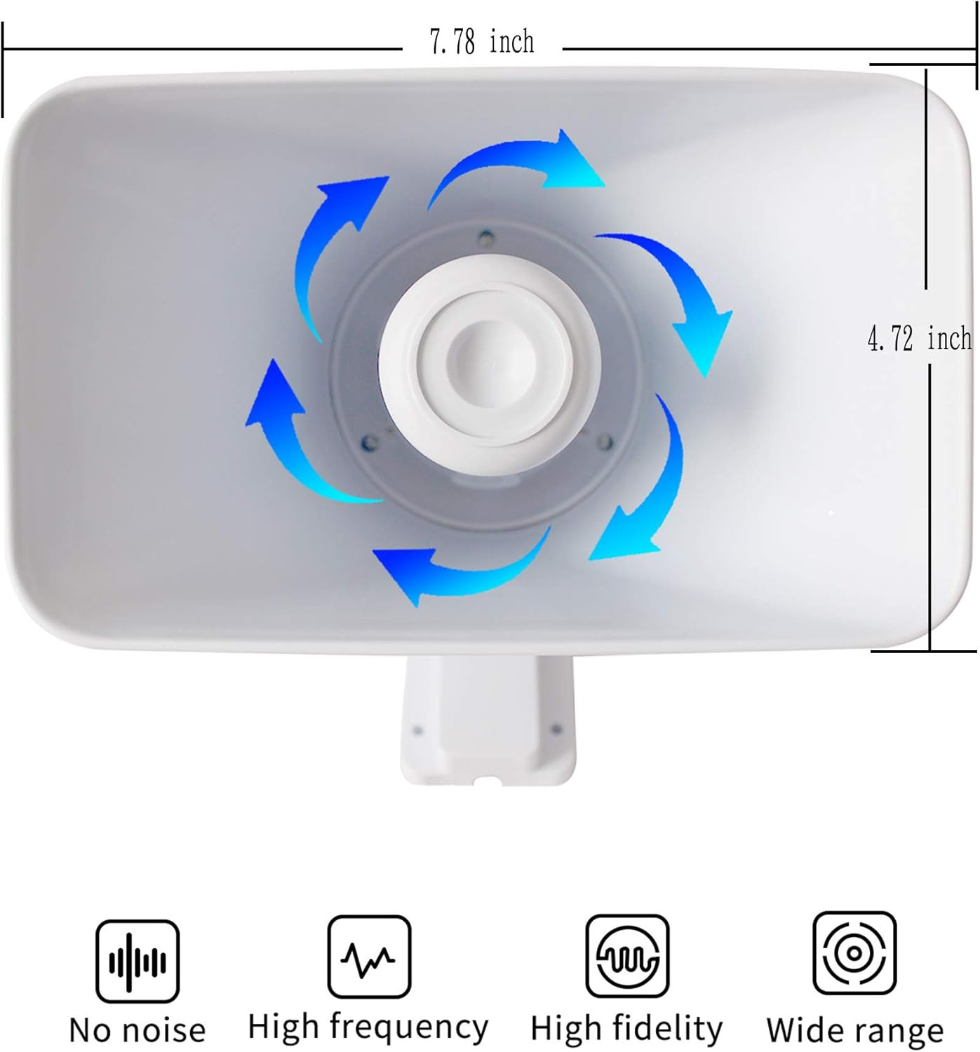 30W Alarm Siren ,Dual Tone Outdoor Self Contained Electric Security Ring Siren w