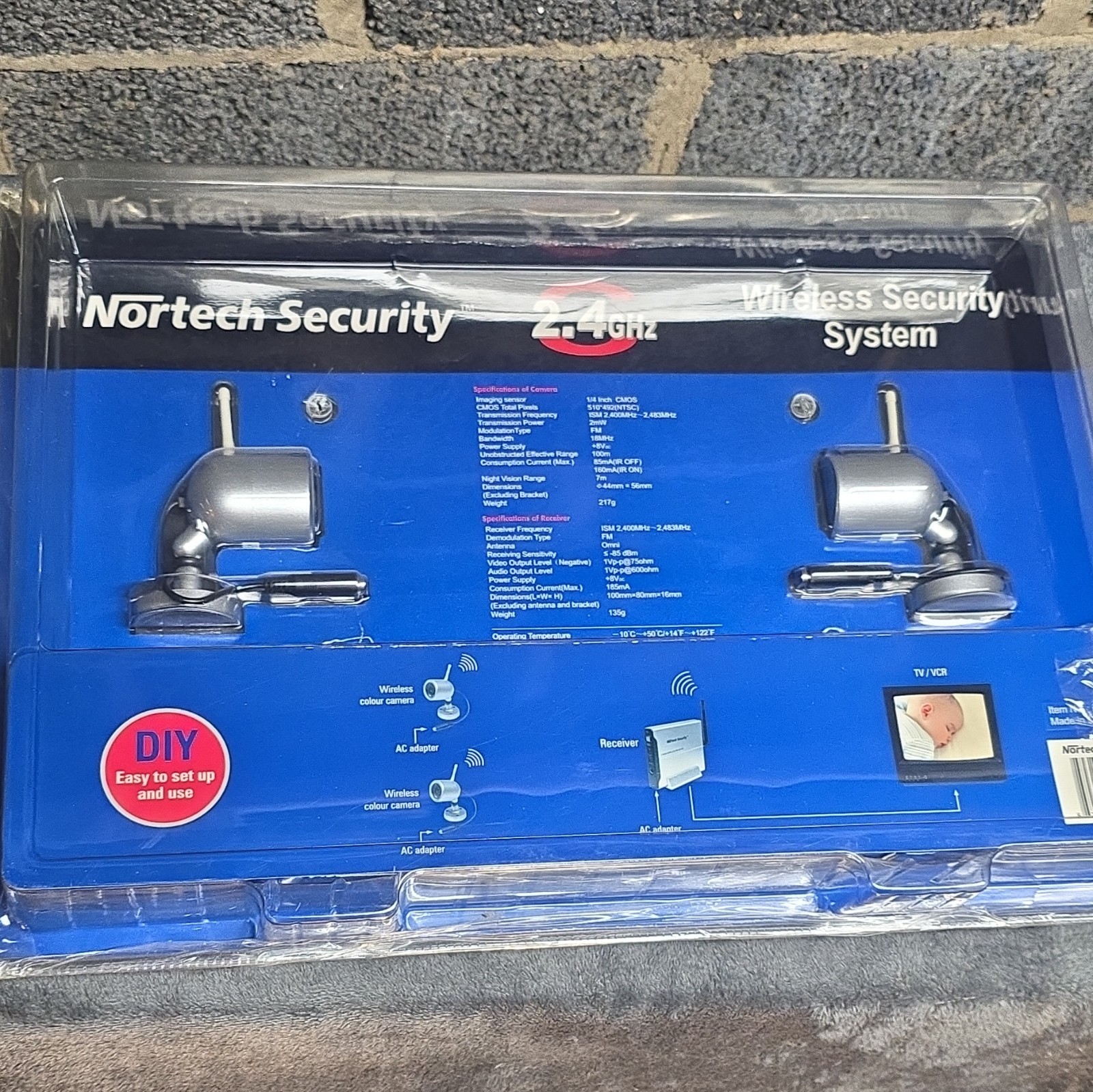 Nortech Security Wireless 2.4GHz 2-Camera System w/ Night Vision and Audio