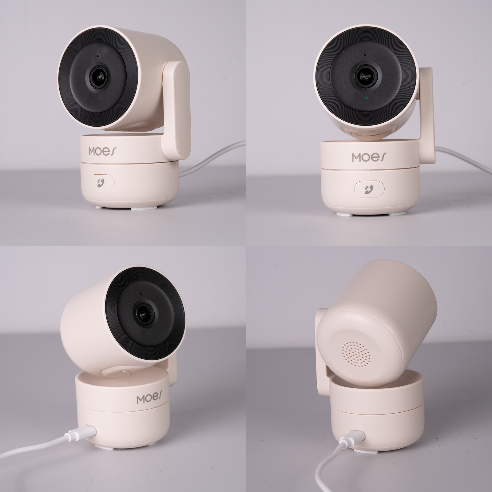 MOES WiFi 360° Smart Security Camera 4MP HD Night Vision Motion Sound Detection