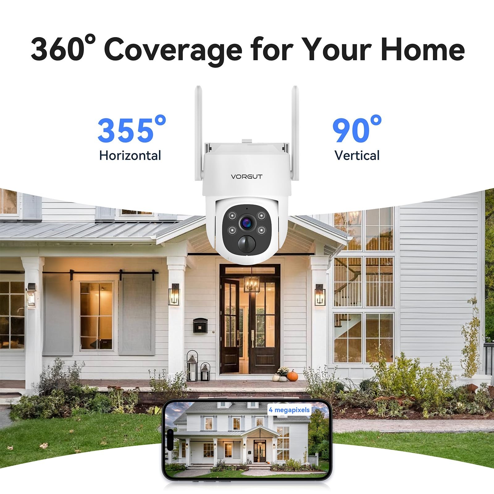 Solar Security Camera System Wireless Outdoor with 10CH 10″ LCD Monitor NVR,2…