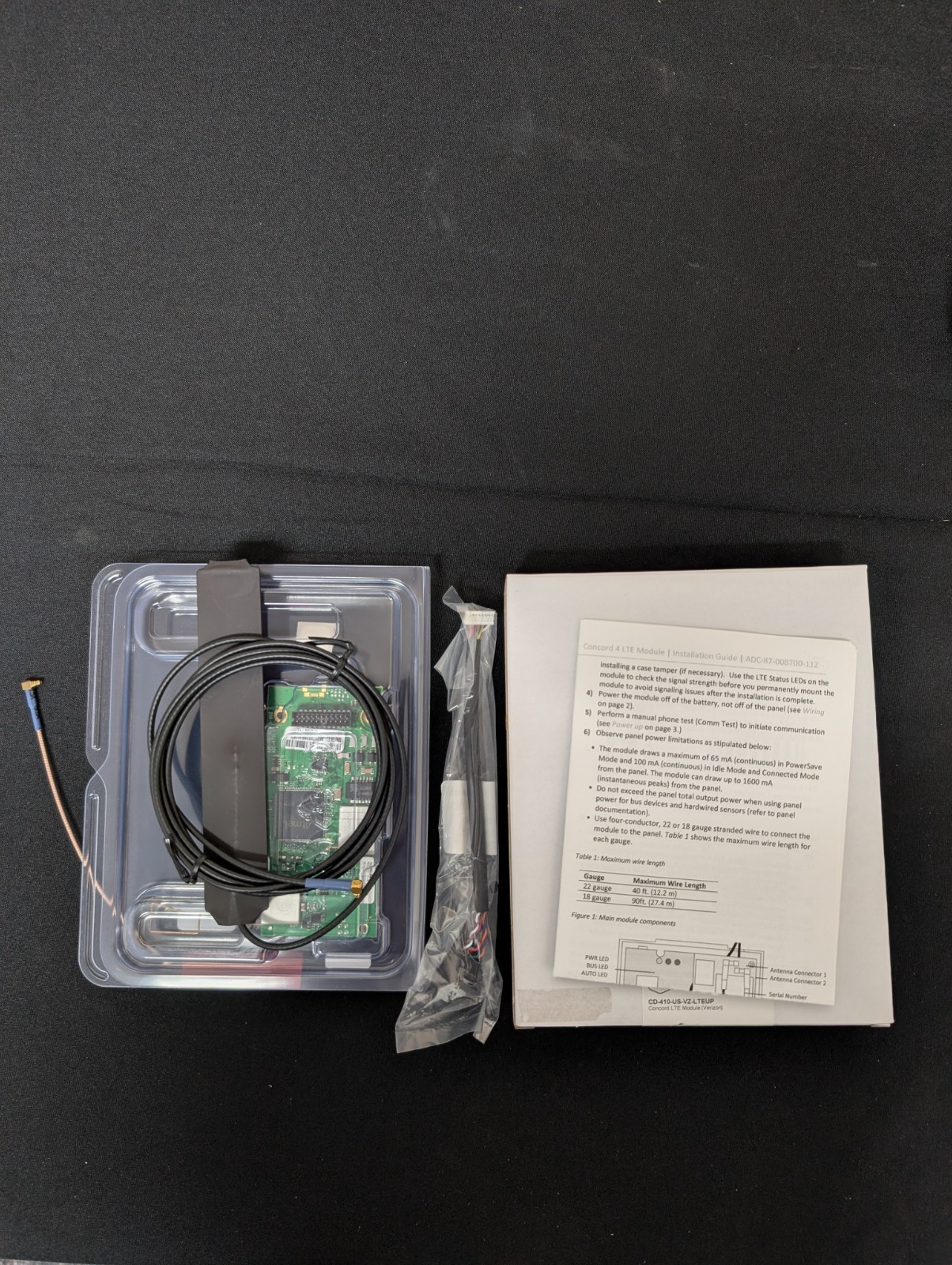 Alarm.com Concord LTE upgrade Module ( Verizon) CD-410-US-VZ- LTEUP “New in Box”