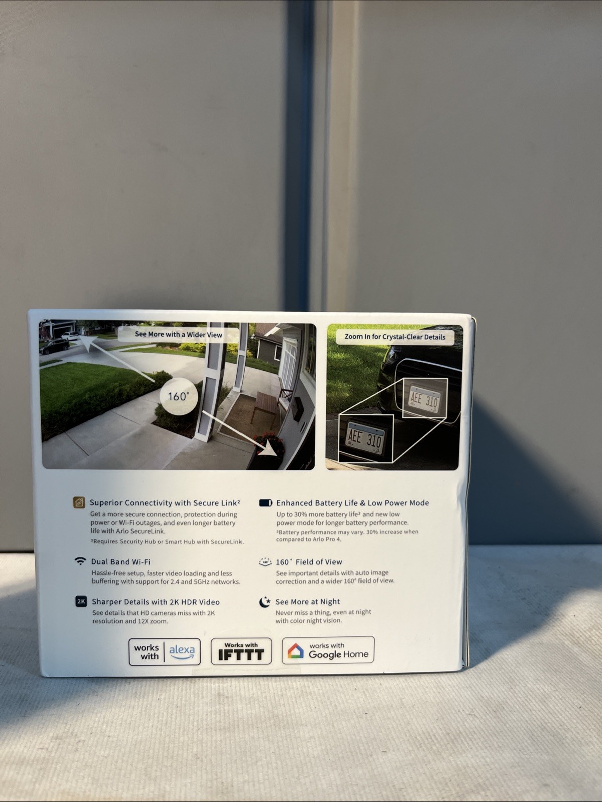 ¥Arlo Pro 5S 2K Indoor/Outdoor Wire-Free Spotlight Security Camera – Sealed