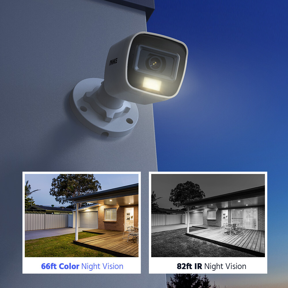 ANNKE 16CH DVR 5MP Audio Security Camera System Outdoor Color Night Vision IP67