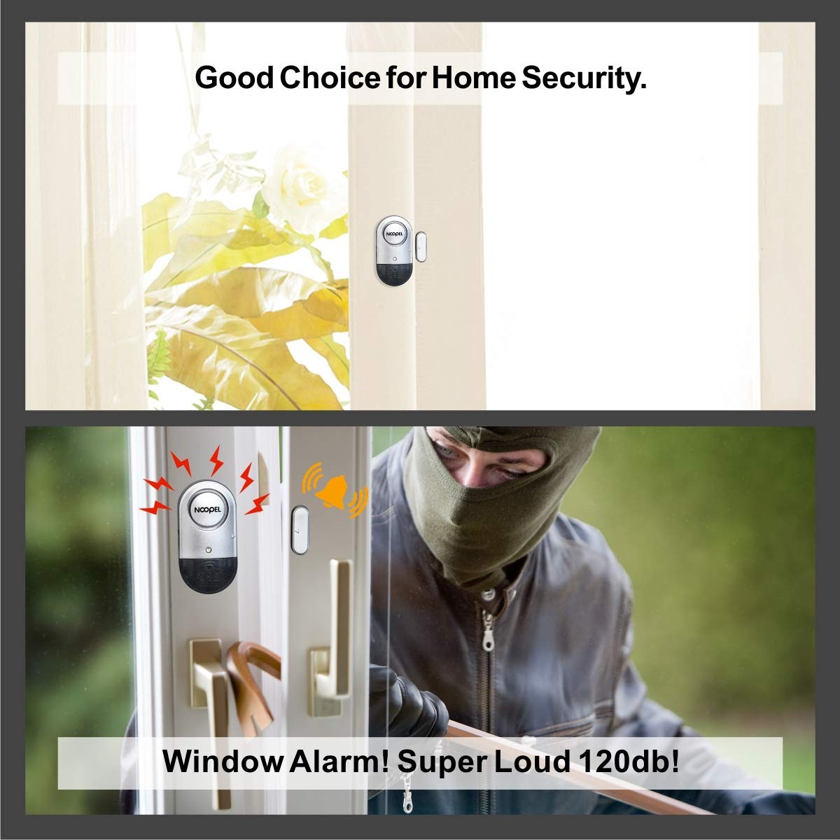Door Alarms When Opened for Safety, 4 Pack 120dB Loud Window Sensors for Home…