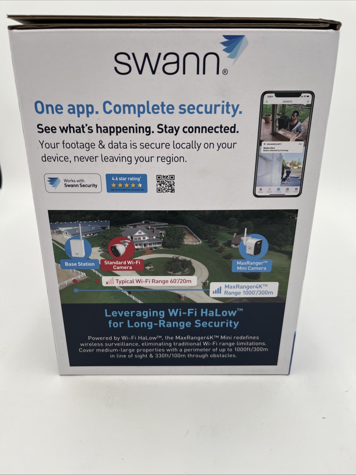 Swann MaxRanger4K 3-Camera Long-Range Wireless Security System