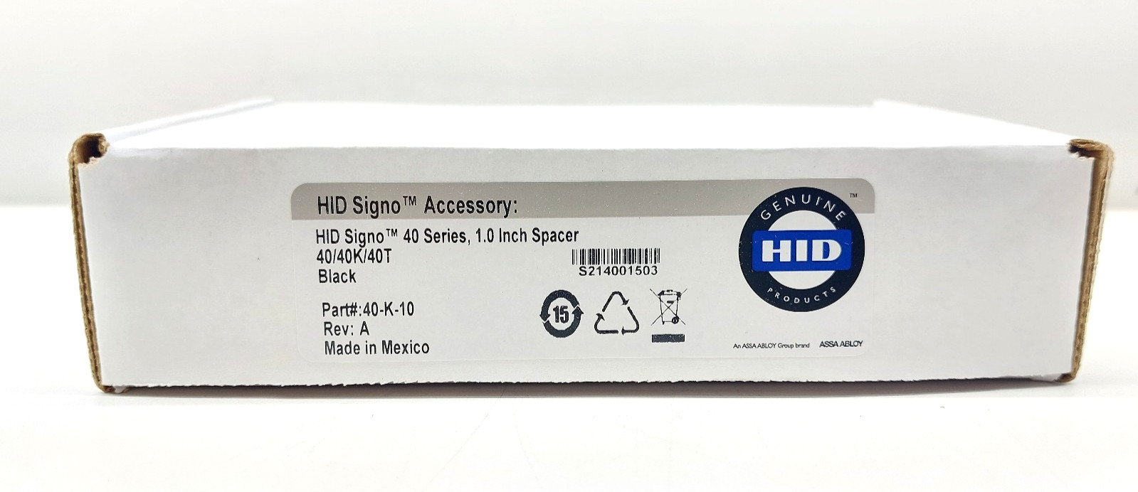 Lot of 5 – HID Signo 40 Series 1.0 inch Spacer 40/40K/40T 40-K-10 RevA Black