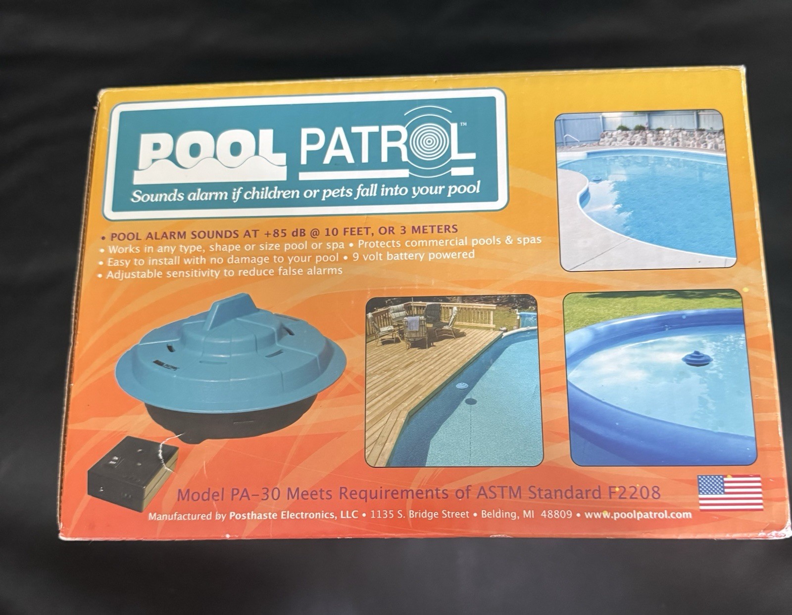 BRAND NEW! Pool Patrol: Floating Pool Alarm (Certified ASTM Safety Spec. F2208)