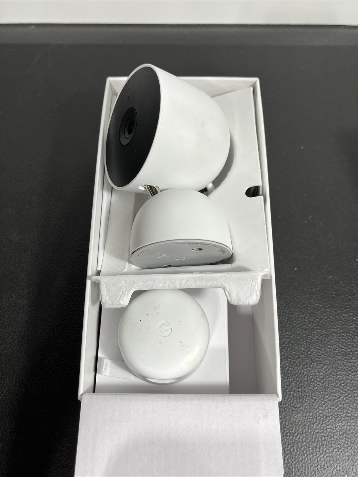 Google Nest Cam Indoor Wired 2nd Gen GJQ9T Security Camera White