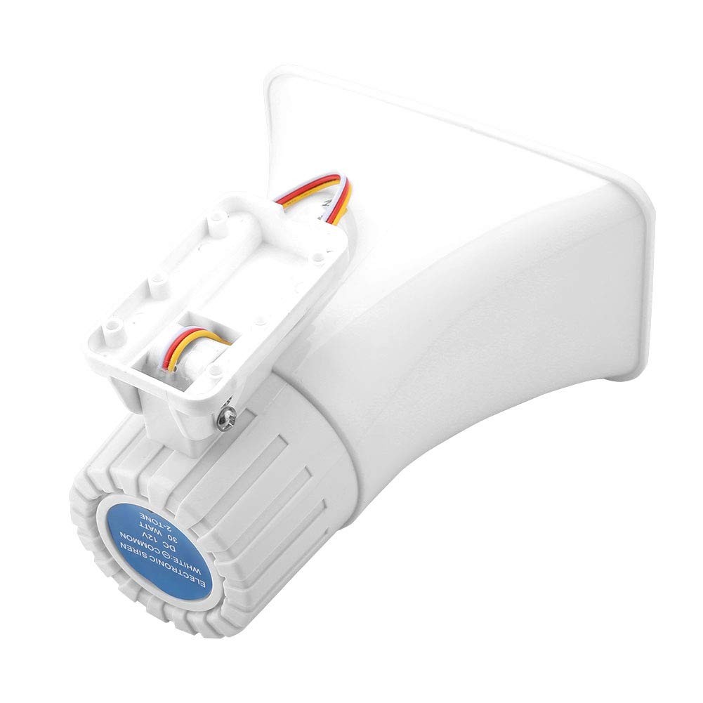 Electronic Alarm Siren Horn 150dB Indoor/Outdoor Siren DC 12V for Home System…