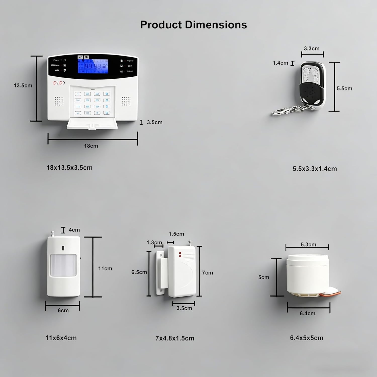Battery-Powered 24PCS Home Security Kit: Wireless Installation & Motion Alerts