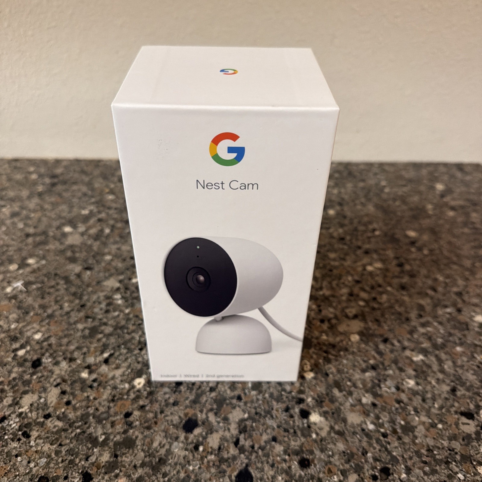 Google Nest Cam 2nd Gen Wired 1080p Indoor Home Security Camera White New in Box