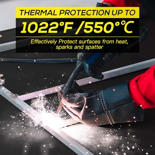 Welding Blanket, Silicone Coated Fiberglass Fire Blanket, Welding Blanket 4x6ft