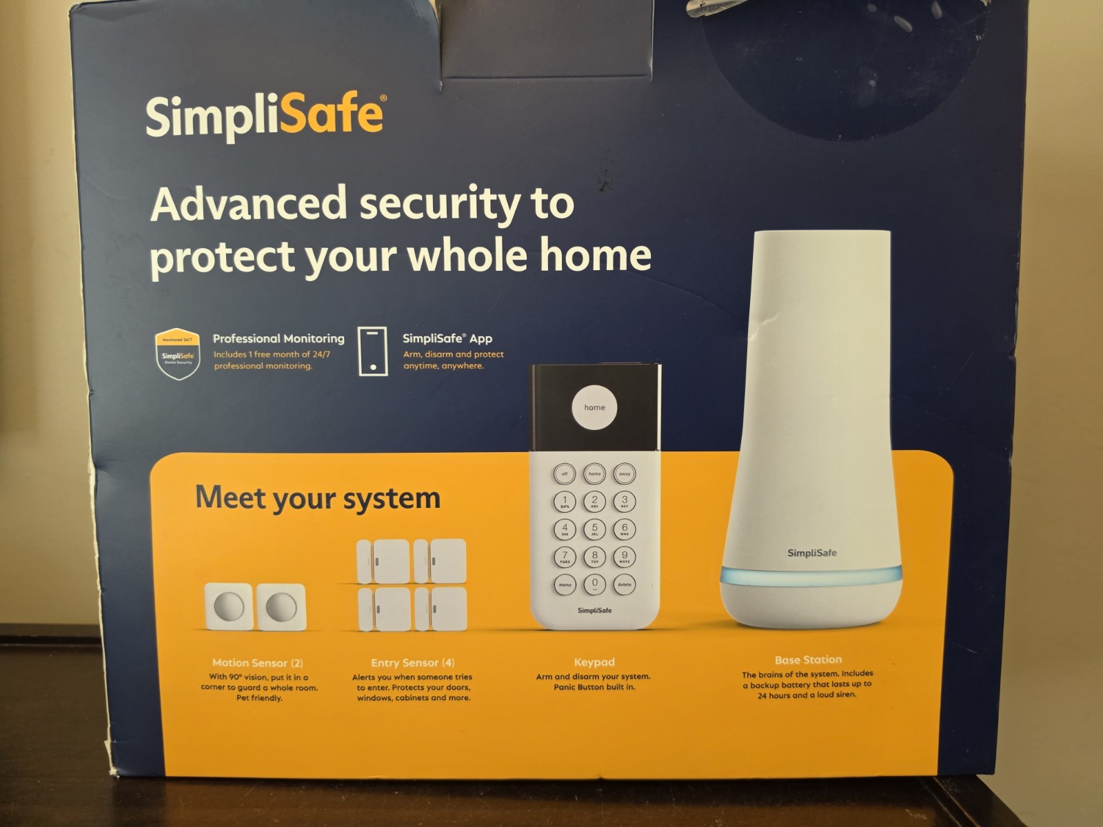 SimpliSafe Smart Home Security System 7 Pieces Kit – New Open Box