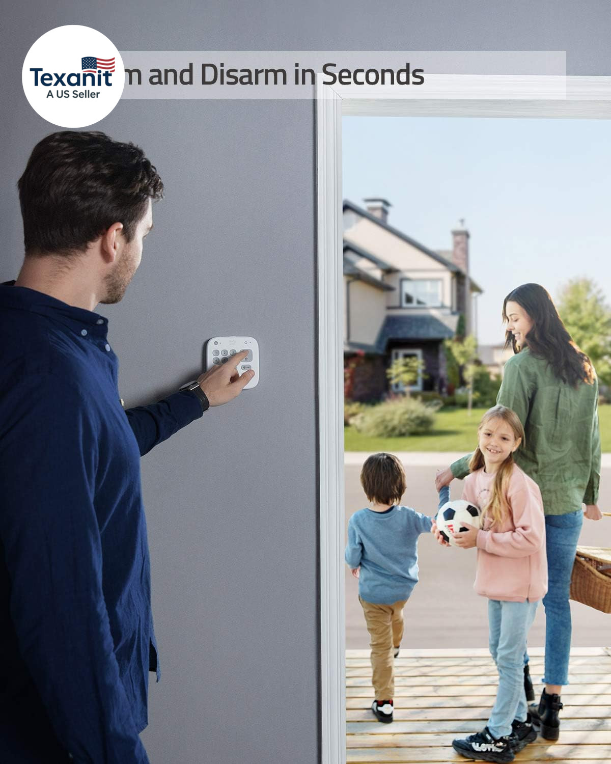 Eufy Security 5-Piece Home Alarm Kit, Home Security System, Keypad, Motion Senso