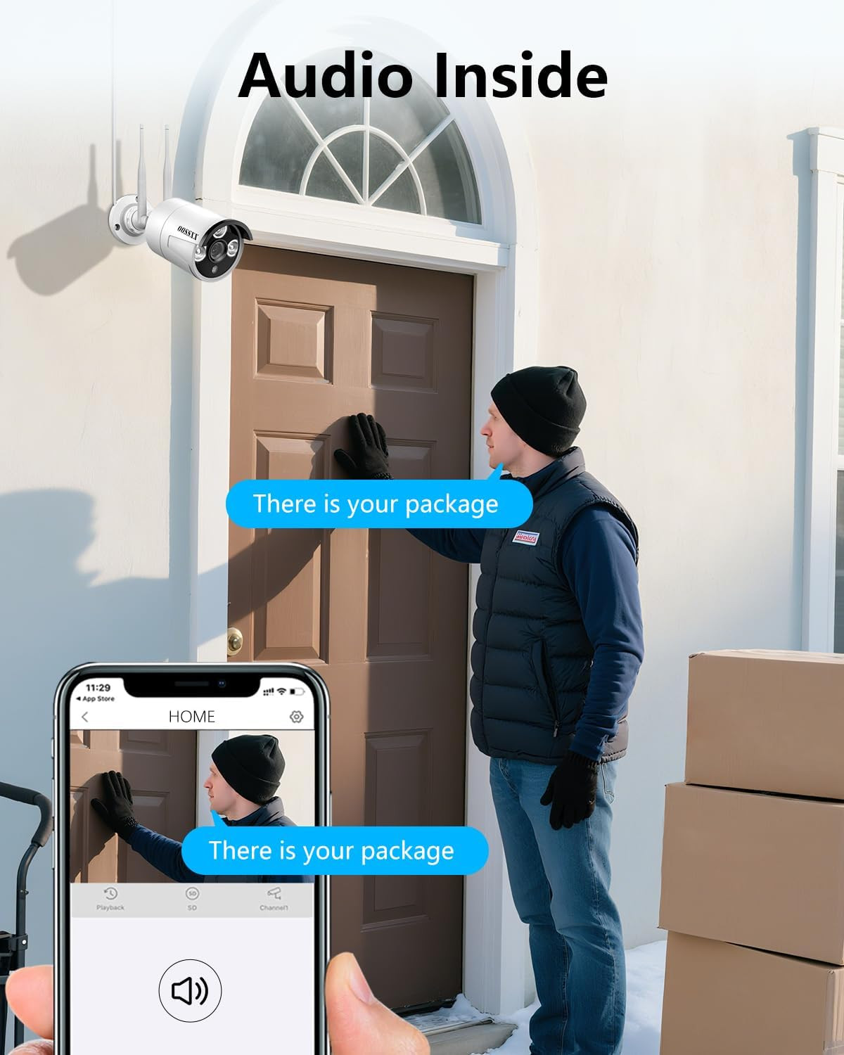 (2026 Update) Wireless Security Camera System, 10CH Wifi NVR with 8 X 3MP Dual A
