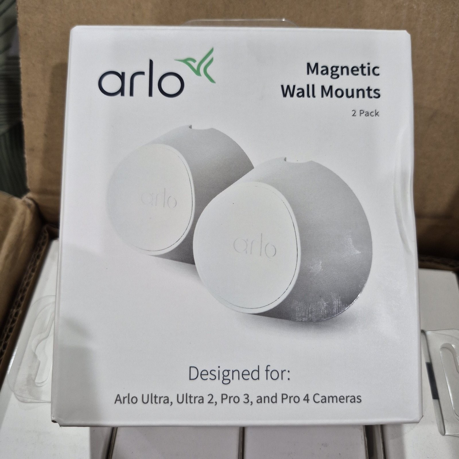 2-Pack Arlo Magnetic Wall Mounts for Pro 5S 2K, Pro 4, Pro 3, Ultra 2, Ultra