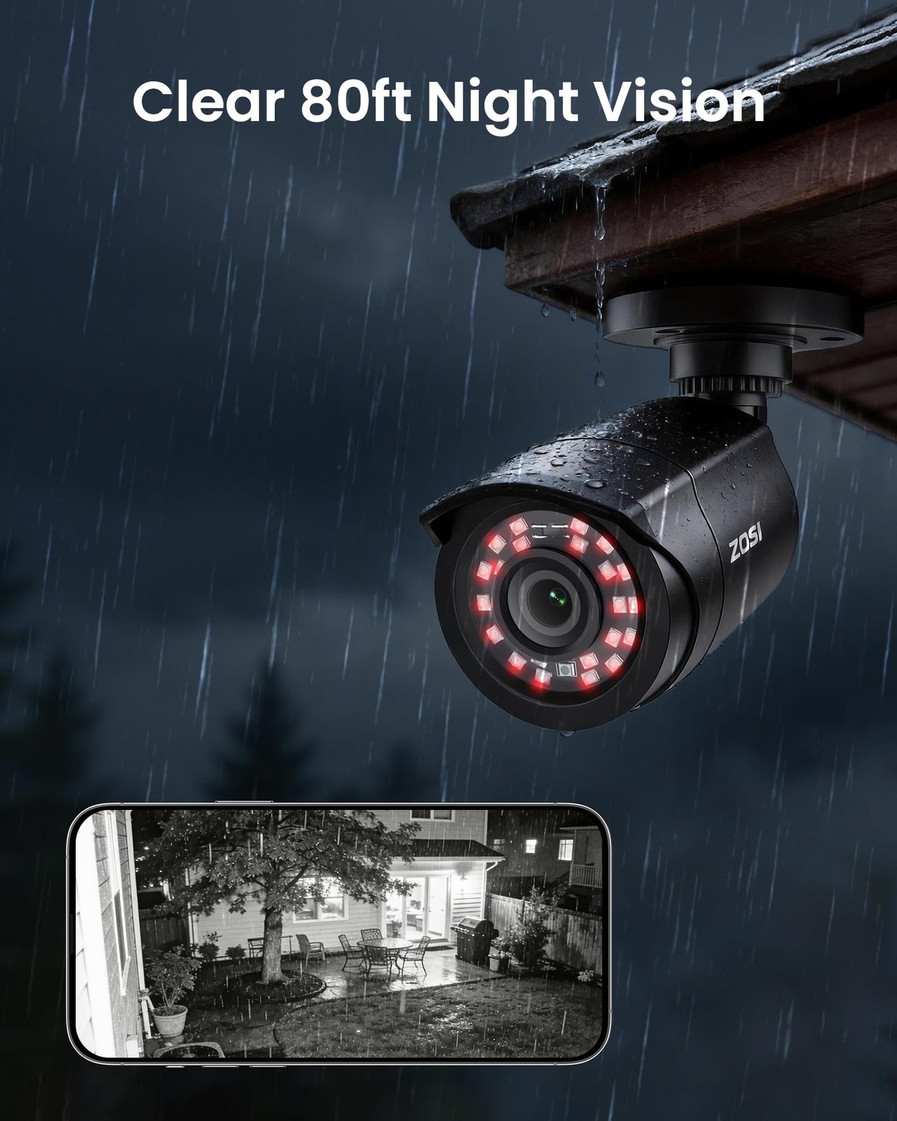 8CH 3K Lite Wired Security Camera System with AI Human Vehicle Detection, 8pc…