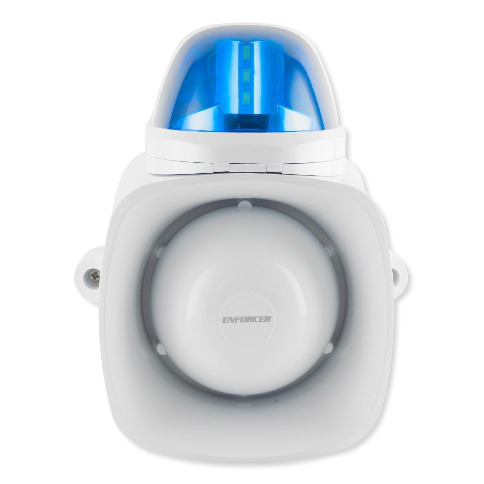 SH-816S-SQ/B Enforcer Siren/Strobe with Audio Input, Blue