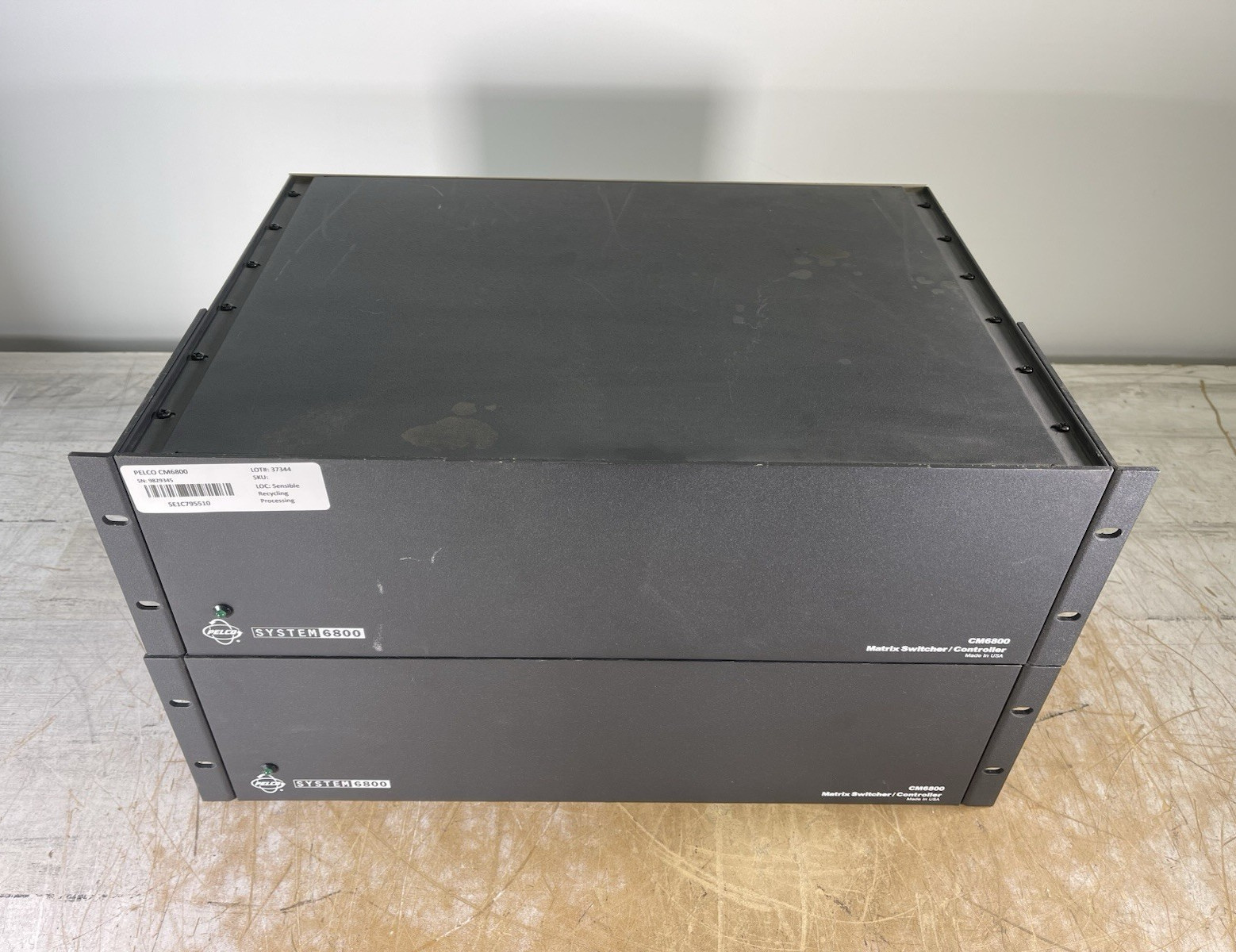 (LOT OF 2) PELCO CM6800 MATRIX SWITCHER CONTROLLER