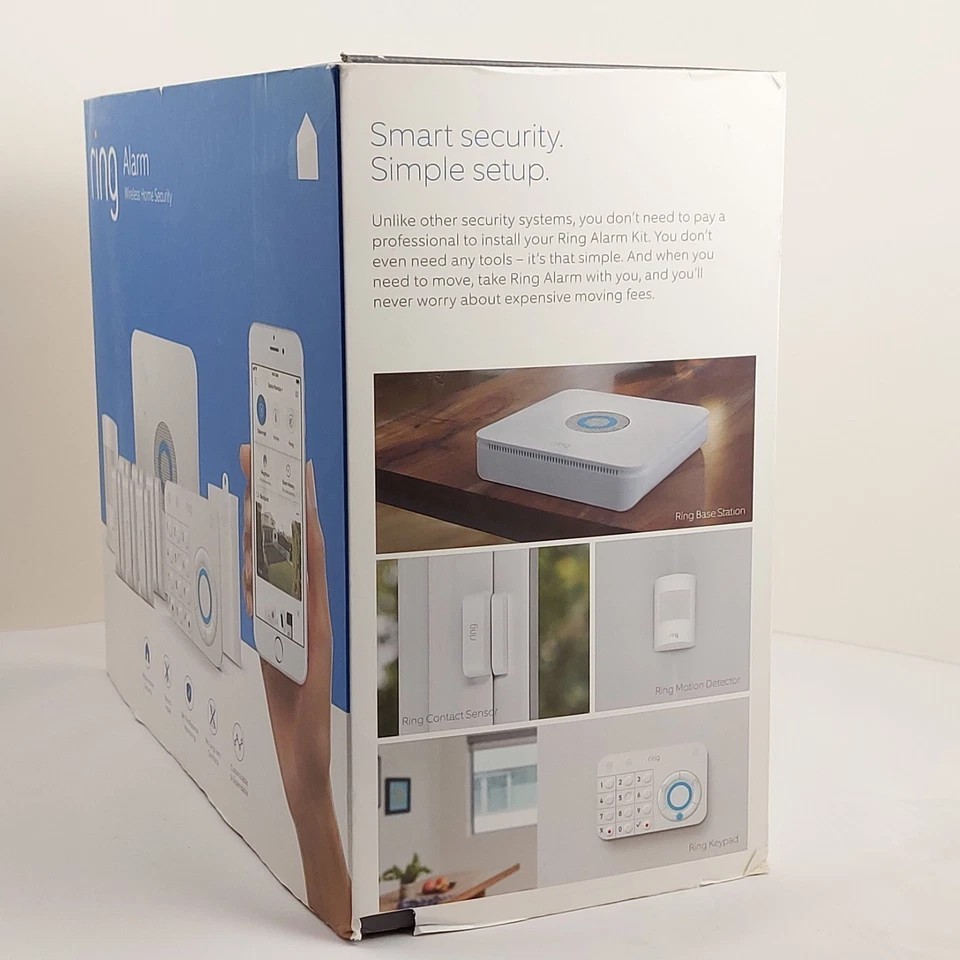 Ring Alarm Wireless Security Kit Home System – 10 Piece, New Open Box