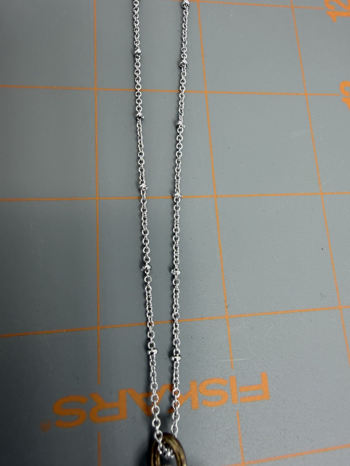 Invisawear Smart Jewelry Personal Safety Device Beaded Silver Chain Necklace New