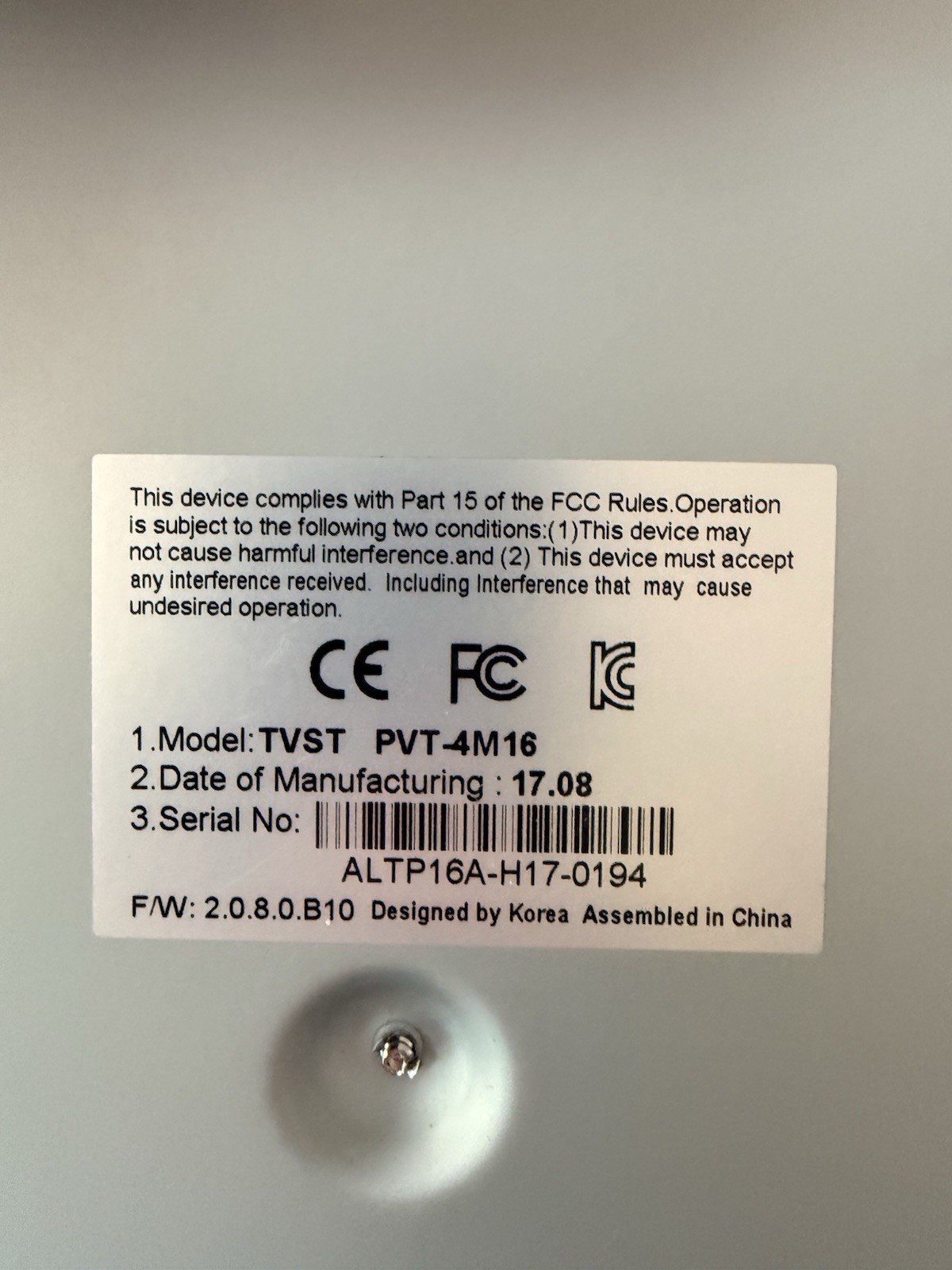TVST PVT-4M16 16CH 4MP Hybrid DVR CCTV Recorder HDMI Tested No HDD